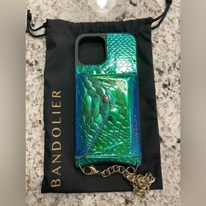 Bandolier Ariel Iphone 12 Pro Max Gold Wristlet Phone Case